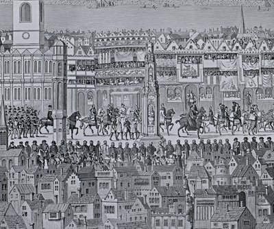 Part of the Coronation Procession of Edward VI, 1547 by English School